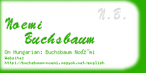 noemi buchsbaum business card